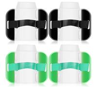 Healifty 4 pièces Brassards Porte-badge de Bras Réglables Verts Noirs pour Carte Identité Insigne et Badge de Travail avec Sangle Élastique Ajustable pour Personnel de Sécurité et Employés