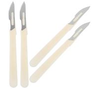 Healifty 4 Pièces Coupe Européen en Acier Carbone Poignée Plastique Graduée, Outil Incurvé pour Trancher, Ustensile de Pâtisserie Professionnel pour Grillé et Baguette