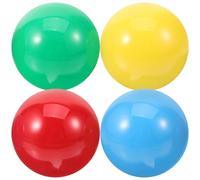 Healifty 4 Pièces de Boule de Joystick Arcade Remplaçable en Plastique Solide Couleurs Rouge Jaune Bleu Vert Tête de Stick pour Manette de Jeu Compatible Simulation et Machines de Jeux