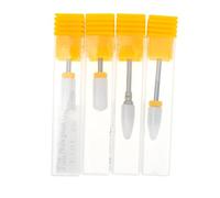 Healifty 4 pièces Forets Céramique Ongles Têtes de Remplacement pour Polissage et Retrait Cuticules Résistants et Durables pour Ongles Naturels et Gel