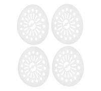 Healifty 4 Pièces Housse pour Machine à Laver Bouchon Essorage Plastique Coussinet de Repassage pour Tambour Essorage Accessoire pour Laveuse Automatique Couvercle Blanc