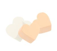 Healifty 4 pièces Lot de Éponges de Maquillage Cœur Non-latex Réutilisables Applicateurs Cosmétiques pour Fond de Blush Couleurs Assorties Toucher Doux et Précis pour Couleur Aléatoire