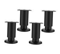 Healifty 4 Pièces Pied de Meuble Réglable Lot de Support Robuste pour Table Lit Chaise Bureau Hauteur Ajustable pour Mobilier Polyvalent et Design Moderne