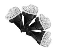 Healifty 4 Pièces Pince D'aromathérapie De Voiture Clips De Ventilation Automatique Clip De Ventilation De Diffuseur De Voiture Agrafes De Ventilation Clips D'aération Coeur Blanche Pvc