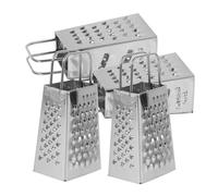 Healifty 4 pièces Râpe à Fromage et Fruits Faces Acier Inoxydable Manuel et Portable avec Poignée Ergonomique Accessoire Cuisine Multifonction pour Maison Camping et Pique