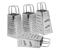 Healifty 4 pièces Râpe à Fromage Multifonction Faces Acier Inoxydable Outil Portable pour Maison Poignée Confortable et Design Compact Zesteur Pratique pour Cuisine Quotidienne