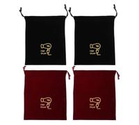 Healifty 4 pièces Sac de Rangement Sèche-cheveux avec Cordon Résistant Aux Rayures Pochette de Voyage Multifonction pour Hôtels et Usage Domestique