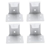 Healifty 4 pièces Support de Fixation pour Store Enrouleur Support Mural Robuste pour Tringle et Rail de Rideau Accessoires pour Montage de Store Adapté Salon Bureau Chambre Cuisine