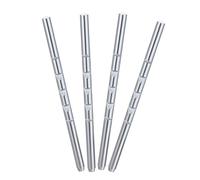 Healifty 4 Pièces Tiges Métalliques Droites de Remplacement pour Appuie-tête de Siège Auto Support Stable et Réglable pour Tête Barres de Remplacement pour Siège de Voiture et Camping-