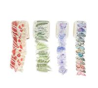 Healifty 4 Rouleaux de Rubans Adhésifs Vintage pour Scrapbooking Style Rétro Motifs Décoratifs Assortis Autocollants DIY pour Décoration de Cahiers et Carnets