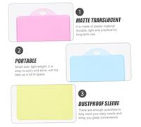 Healifty 40 pièces Lot de Pochettes Protectrices Anti-magnétiques pour Cartes Identité et Bus Transparentes Semi-mates Légères et Pratiques pour Étudiants et Couleur Couleur Aléatoire