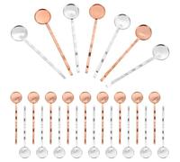 Healifty 40 Pièces Metal Hair Clips With Blank Round Tray Bases For DIY Crafting Hair Bobby Pins For Making Custom Barrettes And Accessories