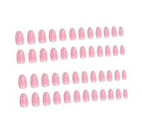 Healifty 48 pièces Patches Nail Art Rose Flamme Faux Ongles Femmes DIY Manucure Décorations Accessoires