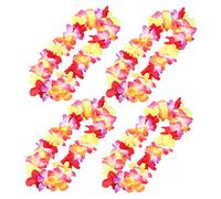 Healifty 4Pièces Guirlande de Fleurs Hawaïenne Accessoire de Fête Tropical pour Mariage Plage et à Thème comme Accessoire Photo et Décoration de Festival