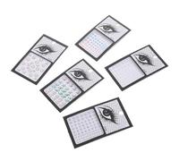 Healifty 5 feuilles Stickers Autocollants Pierres Précieuses Visage et Nail Gems de Boucles Oreilles Adhésives Rhinestone pour Filles Décoration Faciale et Ongles Tenue
