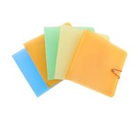 Healifty 5 pièces Boîte de Rangement CD Dvd Emplacements Pochette Porte CD Portable Classeur Étui Protecteur Rayures pour Voiture Maison et Voyage Couleur Couleur