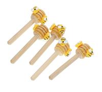 Healifty 5 pièces Décorations de Table Abeille avec Cuillère à Miel Factice et Thème Apicole pour Étagère de Fête Décor Printemps