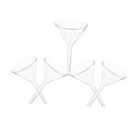 Healifty 5 pièces Entonnoirs Verre Triangulaires pour Chimie Analytique Outil Aux Températures pour et Solides