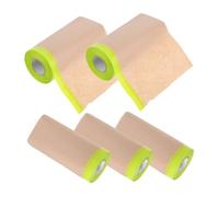 Healifty 5 pièces Film de Masquage Semi-transparent Papier Protection Peinture Auto Réutilisable pour Sols Murs et Skirting Adhésif Facile à Découper Résidu