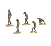 Healifty 5 pièces Modèle Homme Singe Ancien Simulation Figurines Éducatives Jeu Cognitif pour Garçon Fille et École