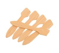 Healifty 5 pièces Spatules de Maquillage Bambou Naturel Mini Spatule Visage Légère pour Application Uniforme de Masques Faciaux Accessoire Beauté Portable pour Soins Peau