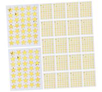 Healifty 50 feuilles Gommettes Étoiles Dorées Autocollantes Auto-adhésives pour Récompenses Élèves Maternelle Fournitures Scolaires