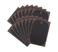 Healifty 50 Feuilles Papier à Lettres Vintage Motif Bordure Fleurie Papier Écriture et Invitation Élégant pour Correspondance Cartes de Vœux et Lettres Manuscrites