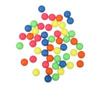 Healifty 50 pièces Balles Plastique Colorées Solides Aide Pédagogique Mathématiques Probabilité pour Garçon Fille Jeux Dapprentissage Couleur Discrimination Statistique