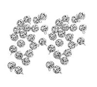 Healifty 50 Pièces Charms Alliage Creux Forme de Boule Rétro pour Fabrication de Bijoux DIY Pendentifs Ethniques Légers et Durables pour Bracelets Colliers et Boucles Oreilles