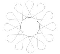 Healifty 50 pièces Crochets de Plafond Supports Suspendus Résistants pour Décoration Mariage Bureau et Fête Clips Accroche Guirlande Rouille
