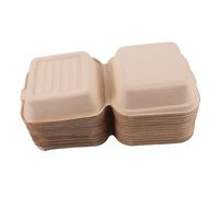 Healifty 50 Pièces Lot de Boîtes Hamburger Jetables Carton Graisse pour Alimentaire Boîtes à Emporter et Compactes Adaptées Aux Snacks et Plats Frits