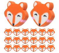 Healifty 50 pièces Lot de Gommes Fantaisie Petite Renarde Colorées Multifonctions pour Fêtes Scolaires Cadeaux