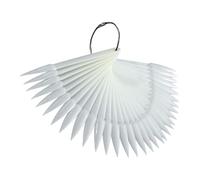 Healifty 50 pièces Palette de Présentation Ongles Éventail Supports Exposition Vernis à Ongles Cartes de Pratique pour Artistes Débutants Nuancier Beige pour Nail Art