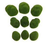 Healifty 50 Pièces Pierres Artificielles en Fausse Mousse, Décor Réaliste | Vert, en Soie de Fleur, Usage Intérieur et Balcon, Petite Pièce Maîtresse Décorative