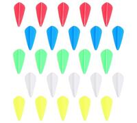 Healifty 50 Plumage D'empennages en Caoutchouc de Goutte d'eau 1,75 Pouces, Accessoires de Tir à l'arc Multicolores, Lot de 50 Pièces pour Flèches, Fourniture de Tir à Couleur Aléatoire