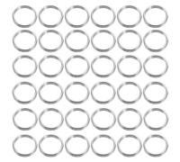 Healifty 500 pièces Anneaux de Saut Double Cercle Acier Inoxydable Anneaux Fendus Résistants pour Porte-clés Bijoux DIY et Loisirs Créatifs Petits et Solides pour Usage Quotidien