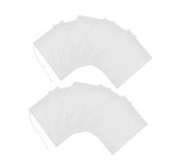Healifty 500 Pièces Reusable Fine Mesh Tea Bags With Drawstring For Loose Leaf Tea Spice And Bone Broth Straining Food Grade Muslin Filter Pouches For Cooking And Brewing