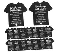 Healifty 50pièces Étiquettes de Conseils de Lavage pour Vêtements Étiquettes de Nettoyage pour Chemises Guide de Lavage