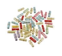 Healifty 50pièces Lot de Mini Bouteilles Transparentes pour Souhaits Et Messages Amitié Pot Plastique Vierge pour Écrire