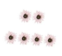 Healifty 6 Pcs Tournesol Rideau Cravate Tournesol Rideaux Pas De Tissu De Poinçonnage