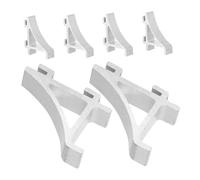 Healifty 6 pièces Clips de Support Aluminium pour Étagère Réfrigérateur et Congélateur Pinces Pratiques et Durables pour Organisateur Frigo et Rangement Accessoires Polyvalents pour Frigo