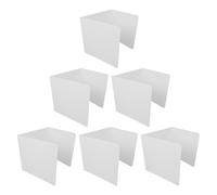 Healifty 6 Pièces Cloison de Séparation pour Étudiants en Plastique | Réduit les Distractions Pendant les Tests, Surface Lisse Facile à Nettoyer, Compatible Plupart des Bureaux Scolaires