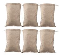 Healifty 6 pièces Jute à Cordon de Serrage de Breathables pour Stockage de Fruits et Légumes pour Cuisine Événements Festifs