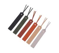 Healifty 6 Pièces Lot de Marque-pages Cuir PU Double Face Vintage Accessoires Classiques pour Lecteurs et Écrivains Marque-pages pour Hommes et Femmes Amateurs de Lecture