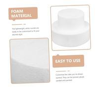 Healifty 6 pièces Moules Mini Gâteaux Ronds Mousse pour Décoration DIY Grands Moyens Pratique pour Modelage et