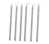Healifty 6 pièces Outils de Sculpture Argile pour Modelage Poterie Ergonomiques pour Découpe Lissage et Gravure Artisanale