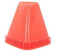 Healifty 6 pièces Plots de Marquage Football Cônes Portables PE Résistants Couleur Vive Entraînement Polyvalent 6pcs