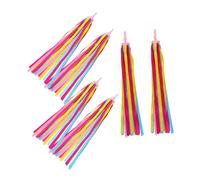 Healifty 6 pièces Rubans de Guidon pour Vélo Garçon Fille Franges Détachables Colorées pour Trottinette et Vélo Garçon Fille Accessoires Décoratifs Amusants et Visibles
