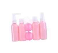 Healifty 6 pièces Set de Bouteilles de Voyage Portables Rechargeables pour Shampooing Crème et Lotion Flacons Spray Légers et Étanches Accessoires Cosmétiques Pratiques pour Femme