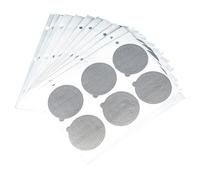 Healifty 60 Pièces Film D'opercule pour Capsule Autocollant pour Capsule Argenté Aluminium de Café Étanchéité pour Gobelets